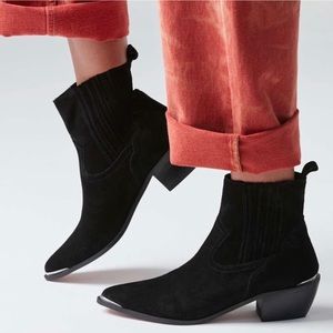 Urban Outfitters Ankle Boots with Silver Accent